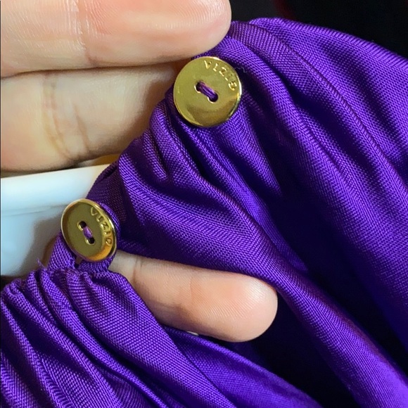 Purple mid-dress